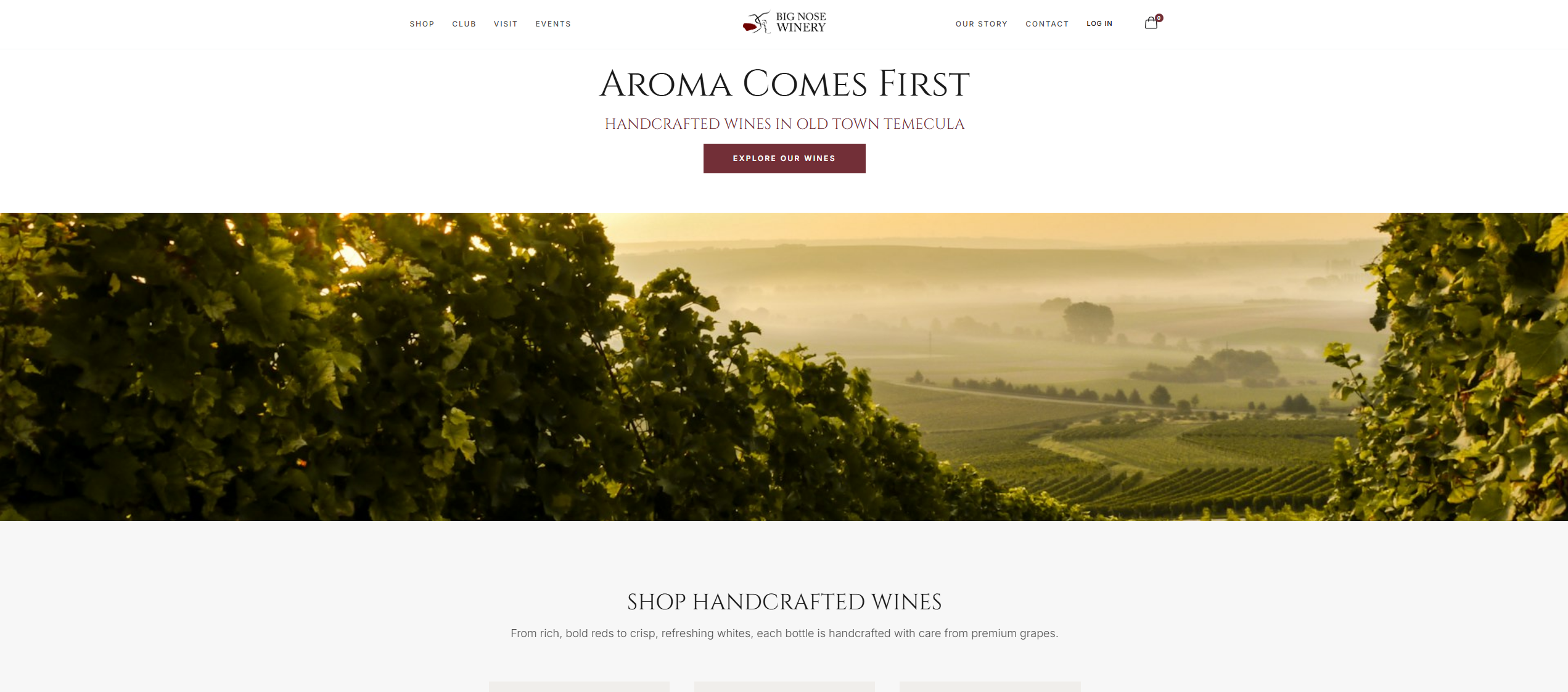 Big Nose Family Winery website